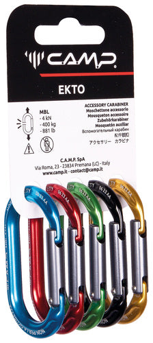 CAMP RACK PACK EKTO - Accessory Carabiner (5 Pack)