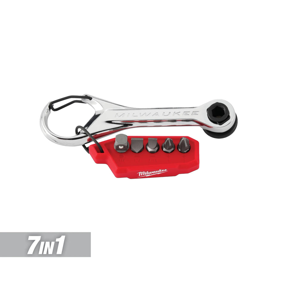 Milwaukee 7-in-1 Multi-Bit Mini Ratchet